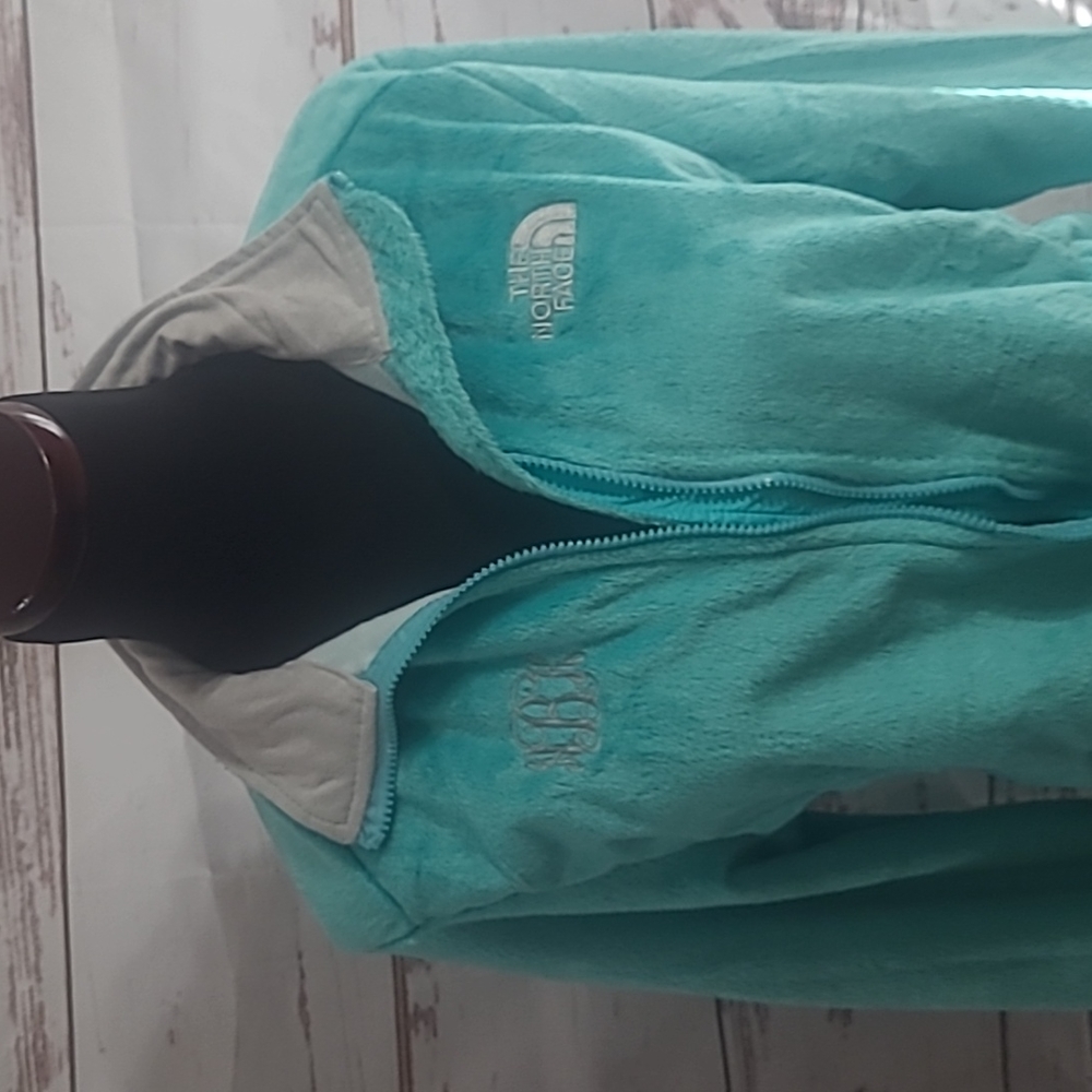 North Face Large Turquoise Fleece jacket